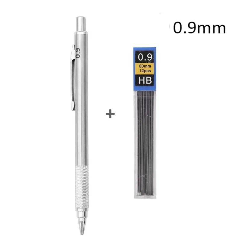 

Metal Me anical Pencil HB Pencil Set with Lead Refill Drafting Automatic 0.3 0.5 0.9 1.3 2.0mm Pencil Student Stationary