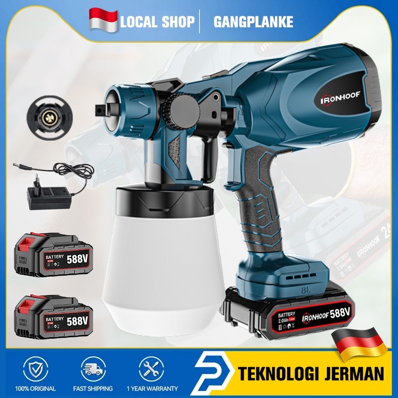 IRONHOOF 800ML Electric Spray Gun 850W spray gan 588V Kompresor Listrik Alat Semprot Cat