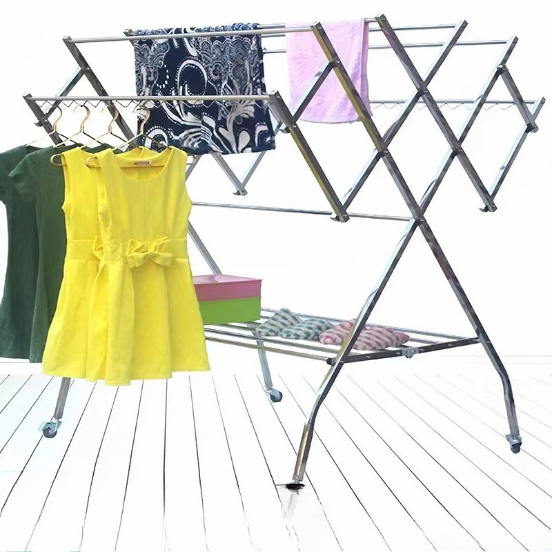 Jemuran Baju Stainless Steel  Jemuran Handuk Besar Super Jemuran Pakaian Multilayer