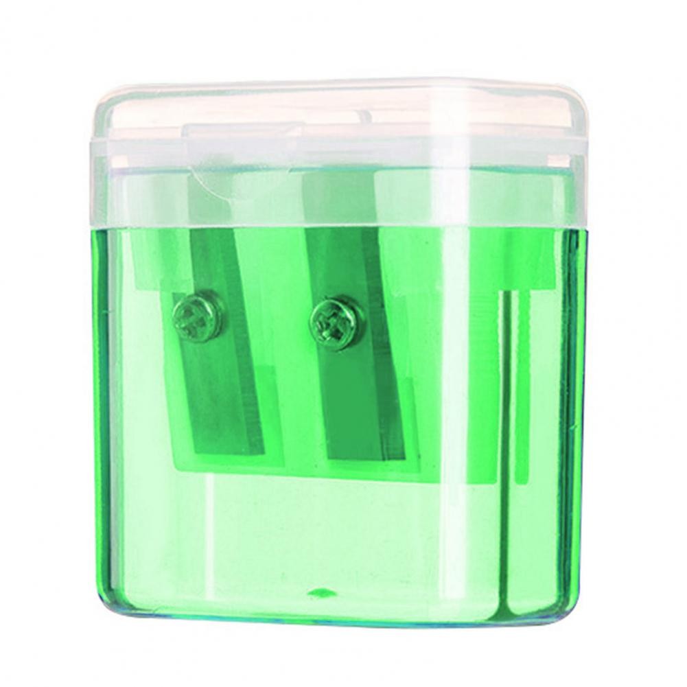 

Standard Pencil Sharpener Premium Blade Double Hole Pencil Sharpener with Storage Box for Home Office Kids for Efficient
