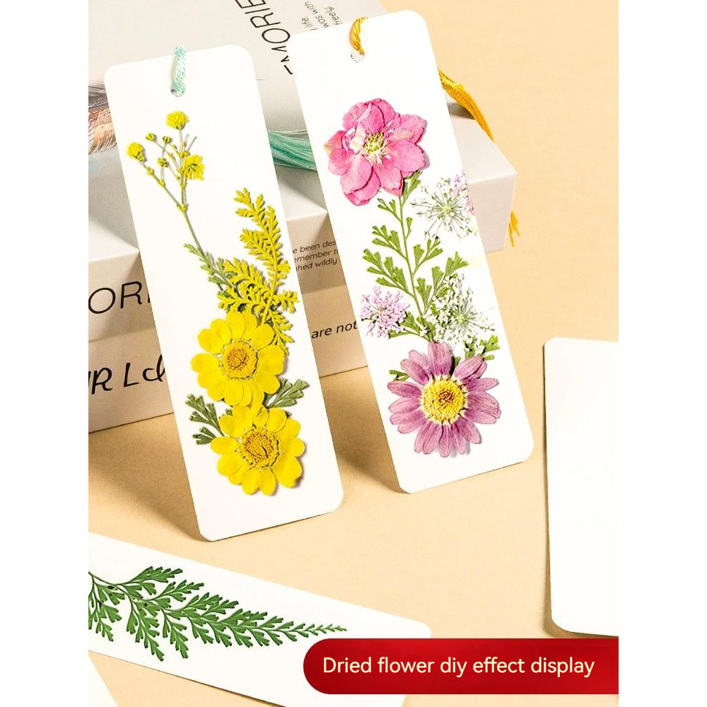 

Set of 50/25 Kraft Paper Bookmark Blank Cardstock Bookmark Kit with 50pcs Colorful Tassel Pendant Ideal for DIY Projects