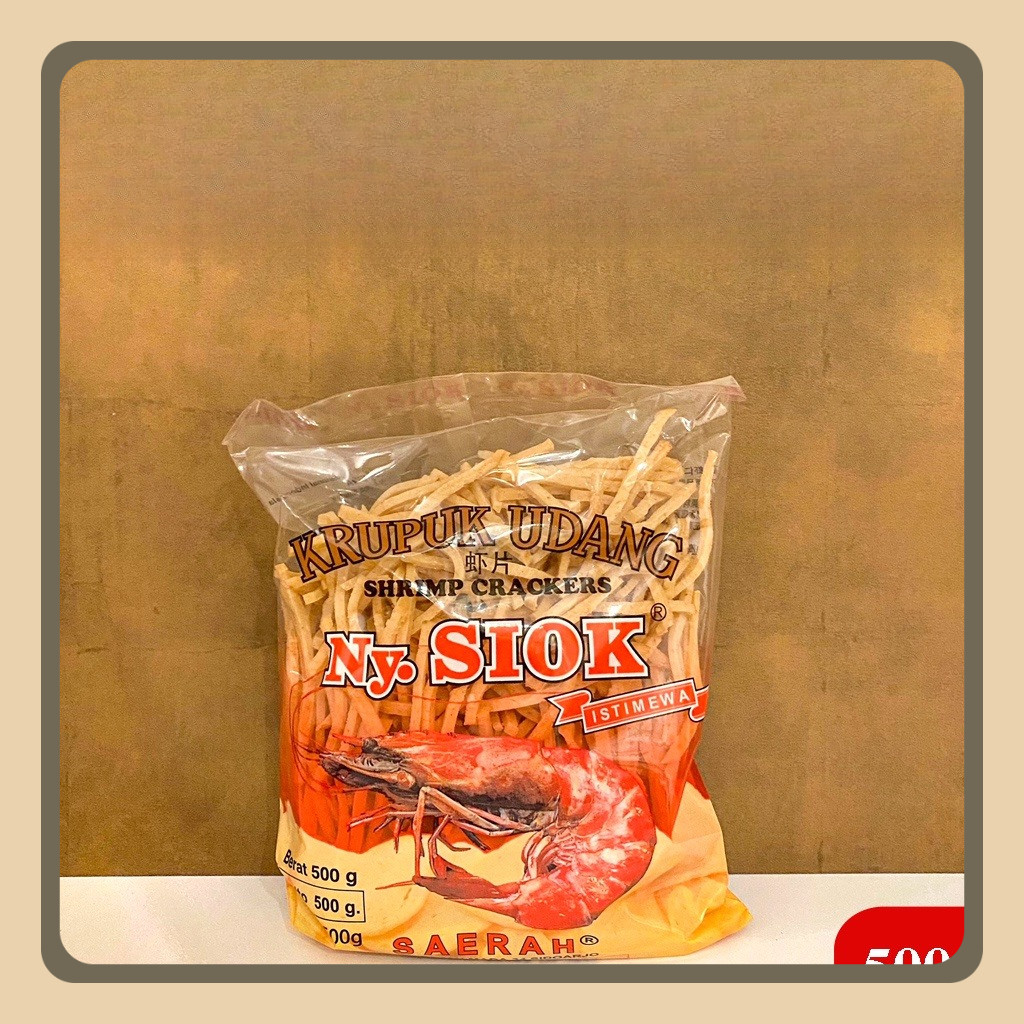 

Krupuk Udang Stik Stick Nyonya Ny Siok 500gr