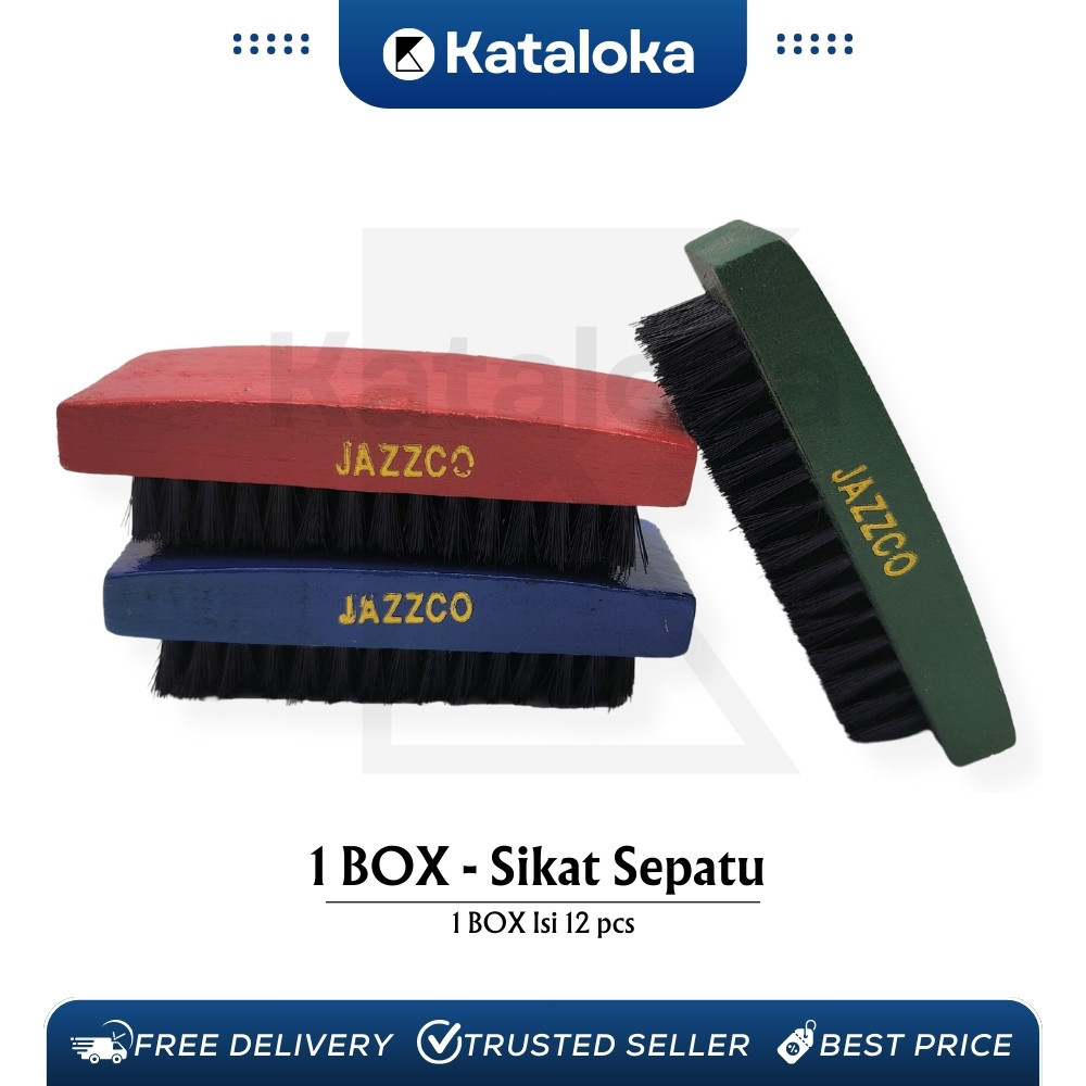 KATALOKA 1 Box (12 Pcs) SIKAT SEMIR SEPATU JAZZCO BC-428 - SIKAT SEPATU