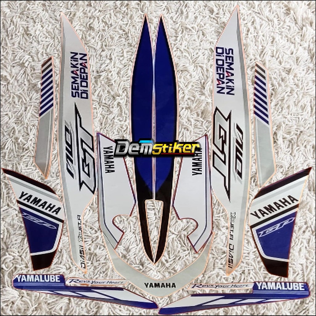 Striping Stiker Yamaha Mio GT 2013 2014 SE GP Biru