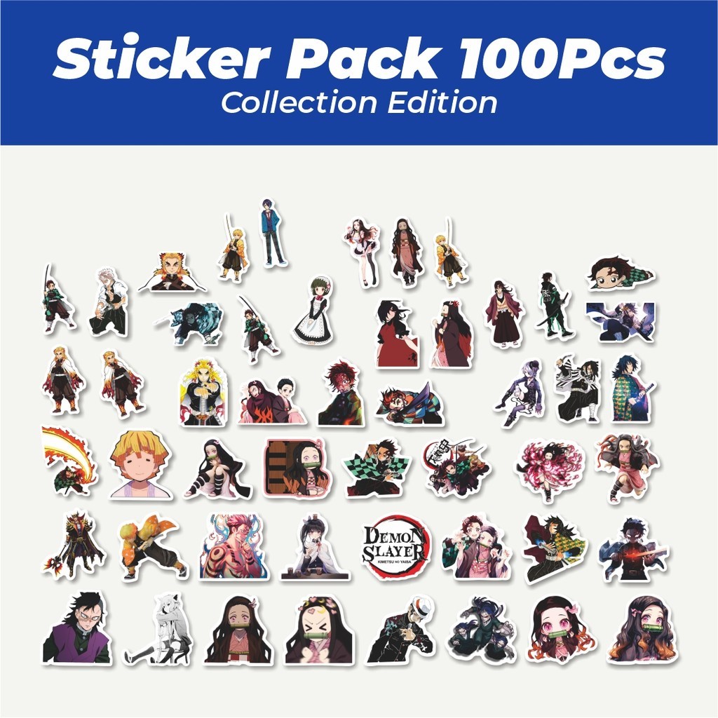 

Hot Sticker Anime Demon Slayer Sticker Lucu Anti Air Stikers Berperekat Waterproof Sticker Decal Buat Motor Helm Buku Journal Koper Casing HP Laptop Botol Minum