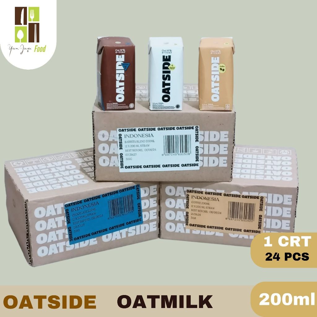 

Oatside / Oat Milk / Milk Chocolate / Coklat / Milk Coffee / Milk Barista Blend 200 ml 1 CRT/24PCS