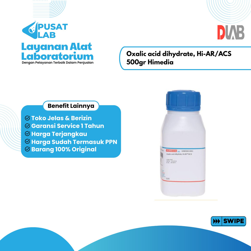 Oxalic acid dihydrate, Hi-AR/ACS 500gr Himedia