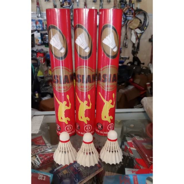Shuttlecock badminton asian games merah // kok badminton // kok bulutangkis asian games