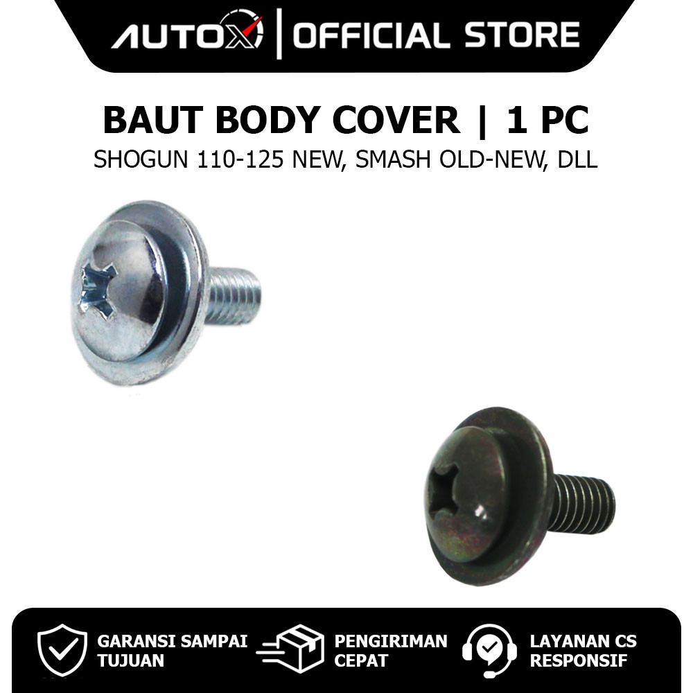 1 PC Baut Body Cover Shogun 110 125 Baru & Smash Old New & Tornado GS GX & RC 80 100 Crystal & Satri