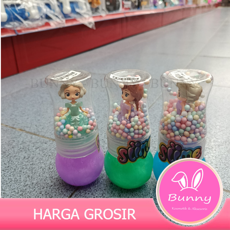 Slime Crystal Mud Motif Princess – Slime Transparan Glitter Cantik Karakter Putri | Mainan Edukatif 