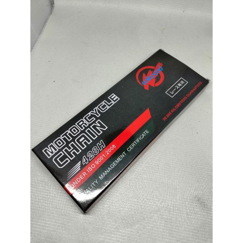 rantai hitam wilwood, rantai 428H-110L rantai motor Supra, grand, Revo, Blade, Jupiter, Vega