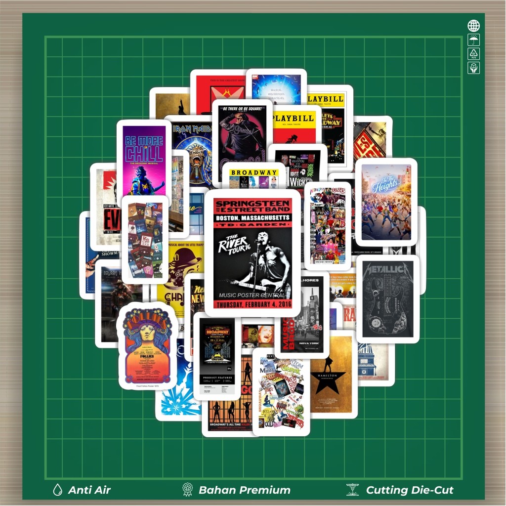 

HOT 50 PCS STIKER Stiker Poster Band Musical Stiker Fashion Cars Decal Dingin Kartu Album Custom Vinyl Anti Air- Sticker Aesthetic Buku Journal Koper Casing HP Tablet Laptop Helm Motor Botol Minum