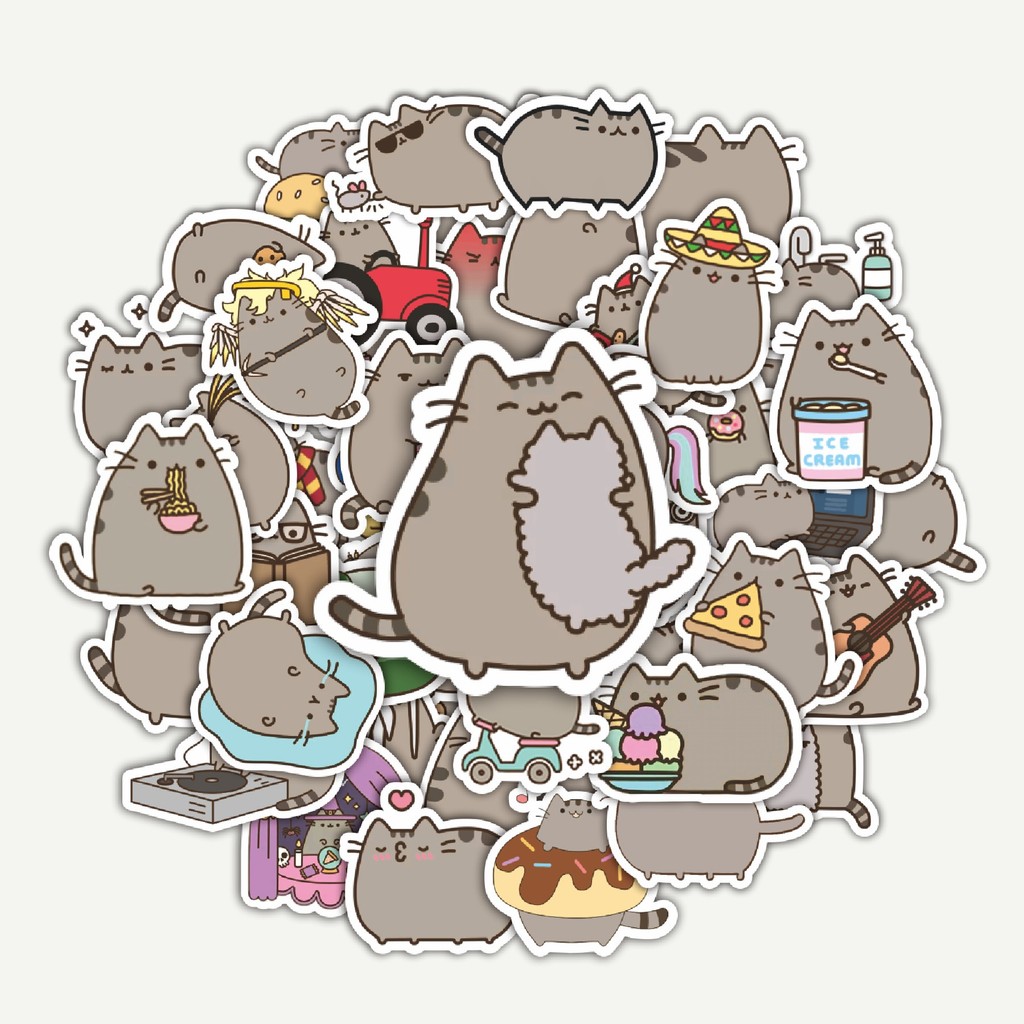 

Sticker Pack Stiker Funny Pusheen Cats [Kucing Pusheen yang Lucu] | Sticker TUMBLR | Stiker LAPTOP KOPER HELM