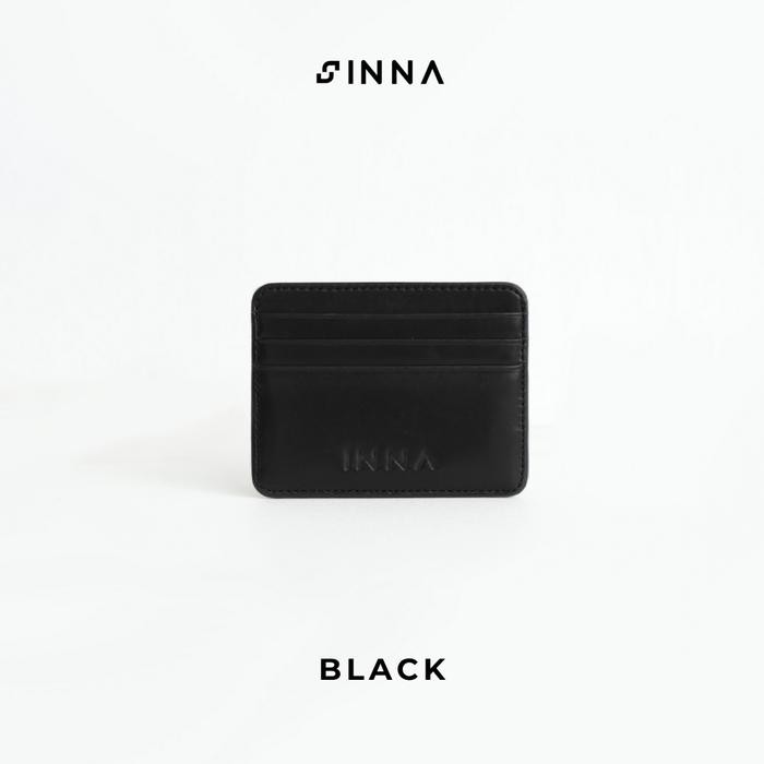 

Card holder pria Card holder wanita Card wallet Dompet kartu wanita Dompet kartu pria Oran Leather Card Holder INNA LEATHER - Hitam