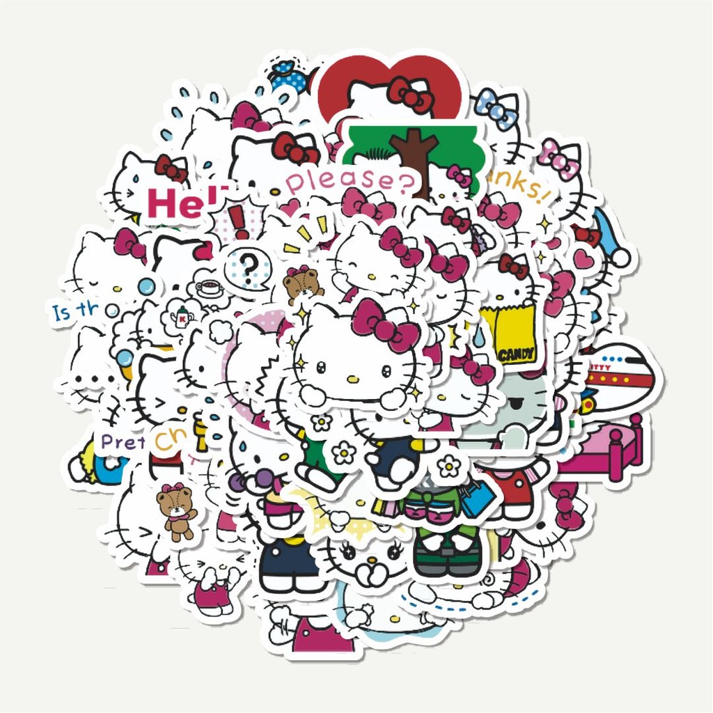 

Sticker Pack Stiker Kartun Hello Kitty V4 | Sticker TUMBLR | Stiker LAPTOP KOPER HELM