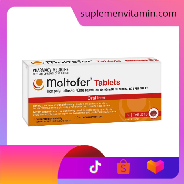 Maltofer Tablet Kunyah - 30 Tablet suplemen zat besi