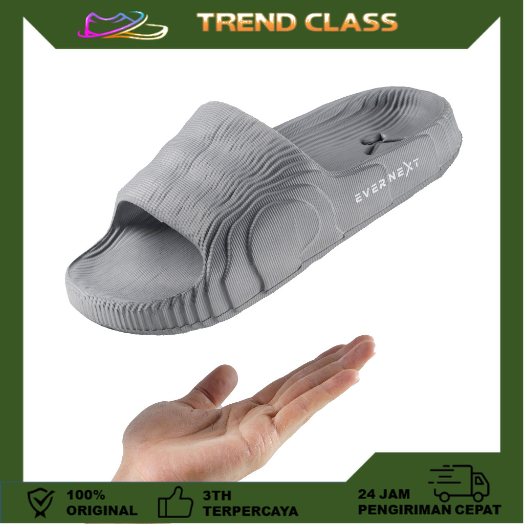 Sandal Slippers Pria Frenzy Slip On Slippers Sandal Pria Wanita Sandal Slide Evernext by Evernext [T