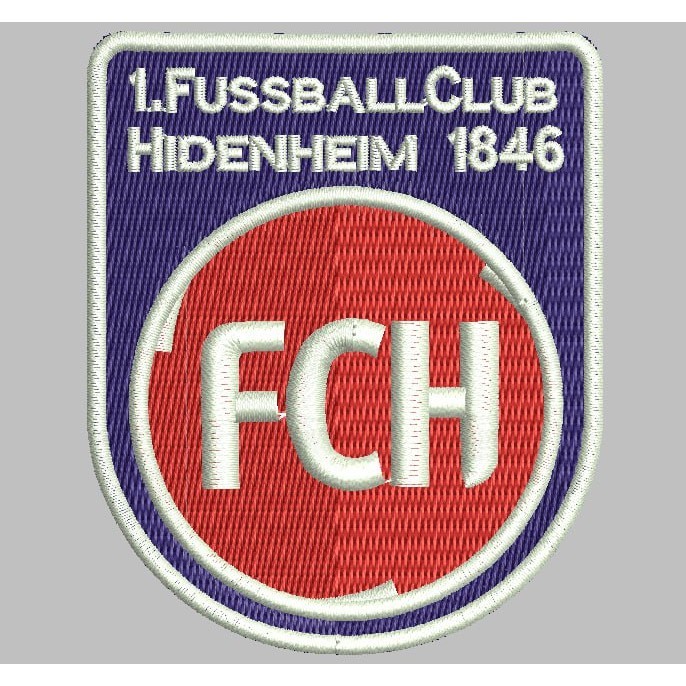 INOVASI-334 PATCH BORDIR FCH FUSSBALL CLUB HEIDENHEIM 1846 BOLA LOGO/AKSESORIS