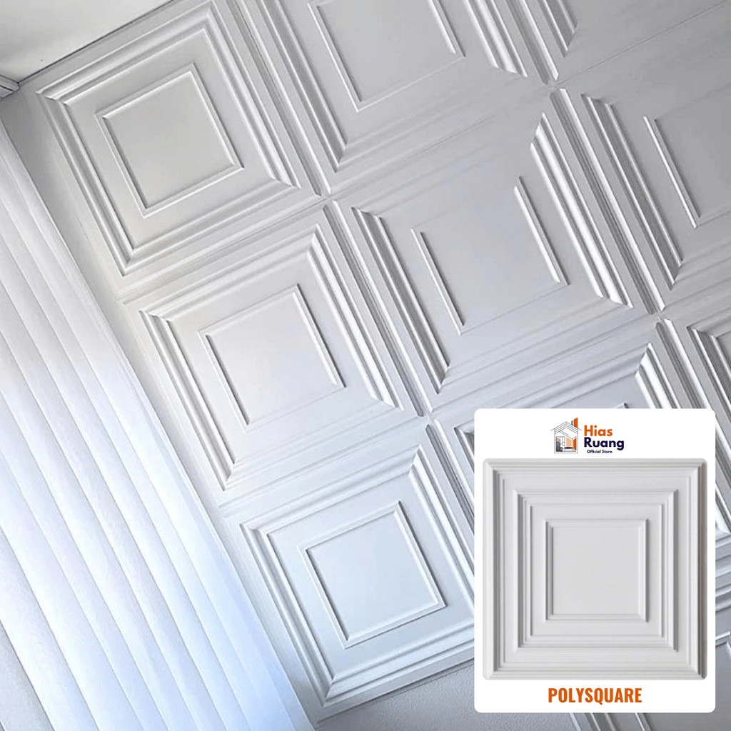 [12 Motif] 3D Wallpanel Dinding PVC 50x50 cm Solid Wallpaper Dinding Dekorasi Premium Wall Panel Est