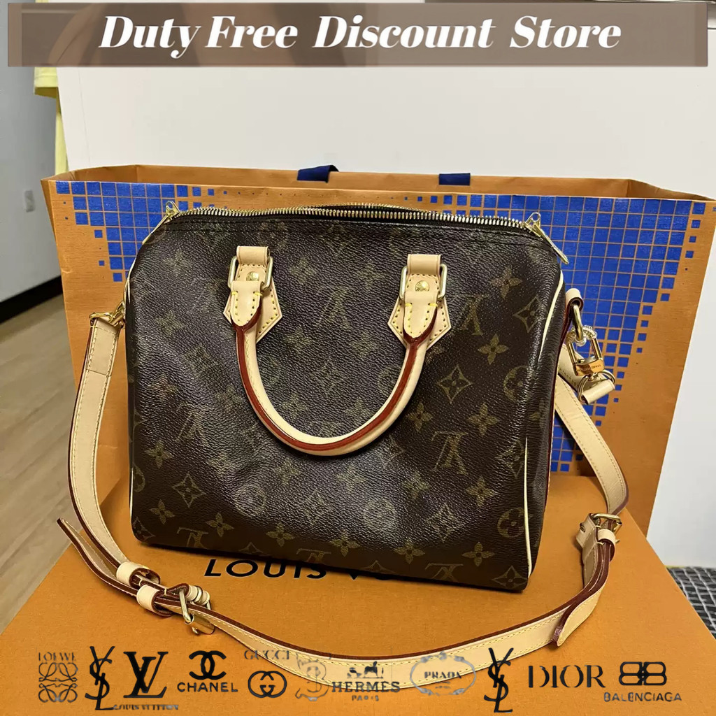 M41113 Louis Vuitton SPEEDY 25 tas tangan/tas bantal presbiopia klasik/tas bahu/tas tangan/tas selem