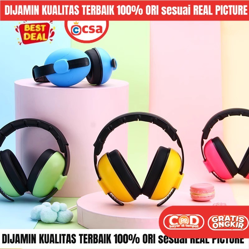 earmuffs lipat Anak Perempuan remaja Dewasa Labubu penutup telinga naik pesawat Anti Bising Murah
