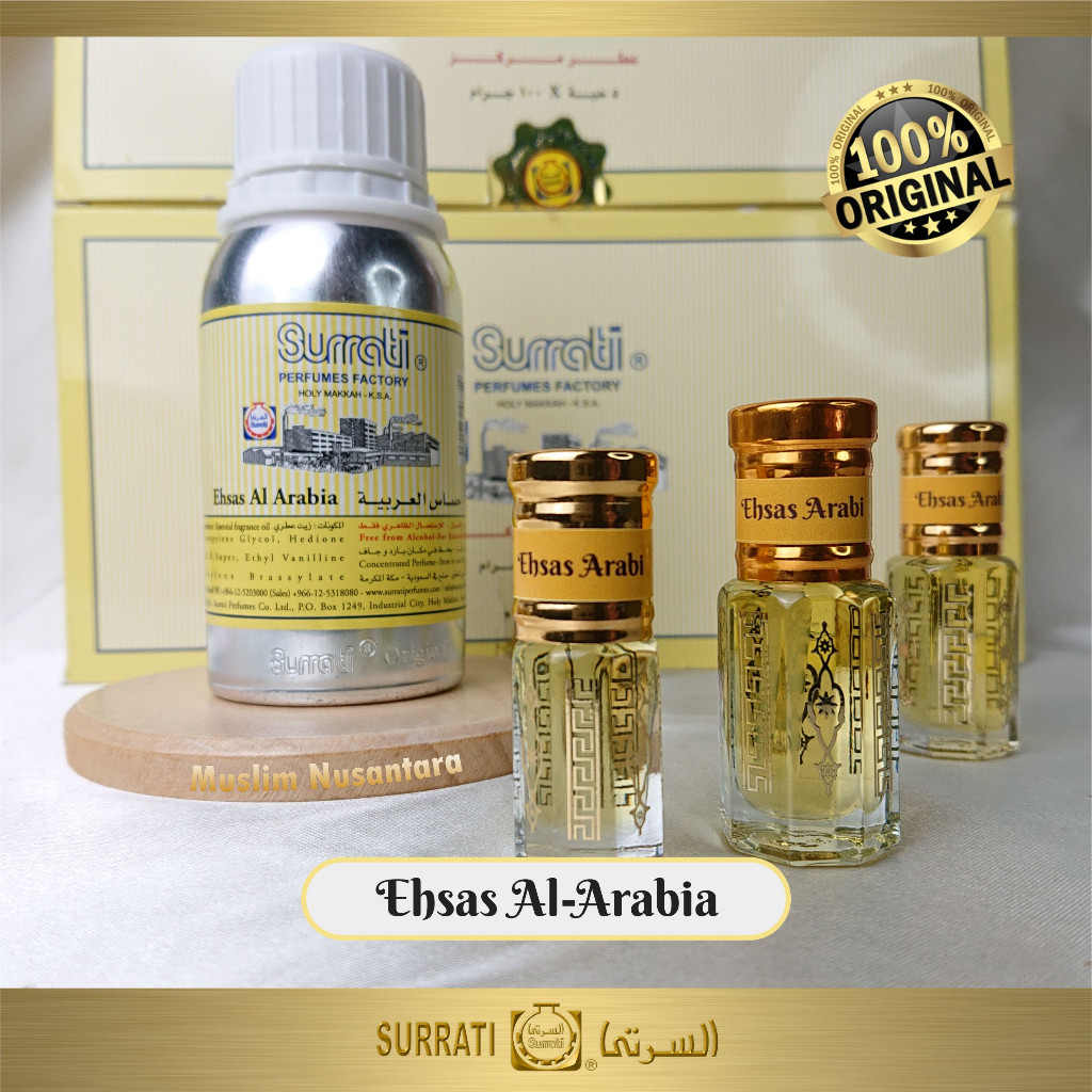 Parfum Surrati Ehsas Arabi Original / Bibit Parfum Ehsas Al Arabia Termurah