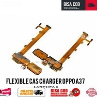 flexible flexibel cas volume + mic usb oppo a37 konektor charger cas original