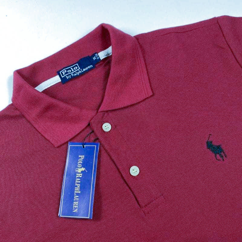 EXCLUSIVE Kaos Kerah Polo Ralph Lauren Pria Warna Putih Bahan PE Tebal Logo Bordir Elegan Dada Size