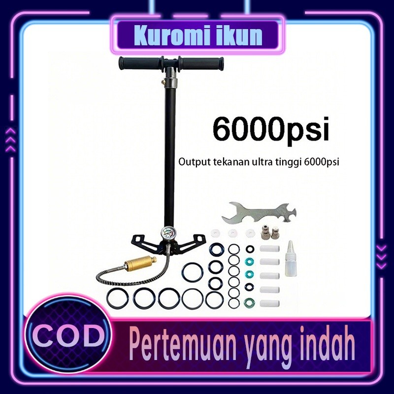 {Rumah Xiaomi}POMPA BARRACUDA 4 STAGE STAINLES STEEL MANOMETER 6000 PSI / Pompa pressure Guage 6000p