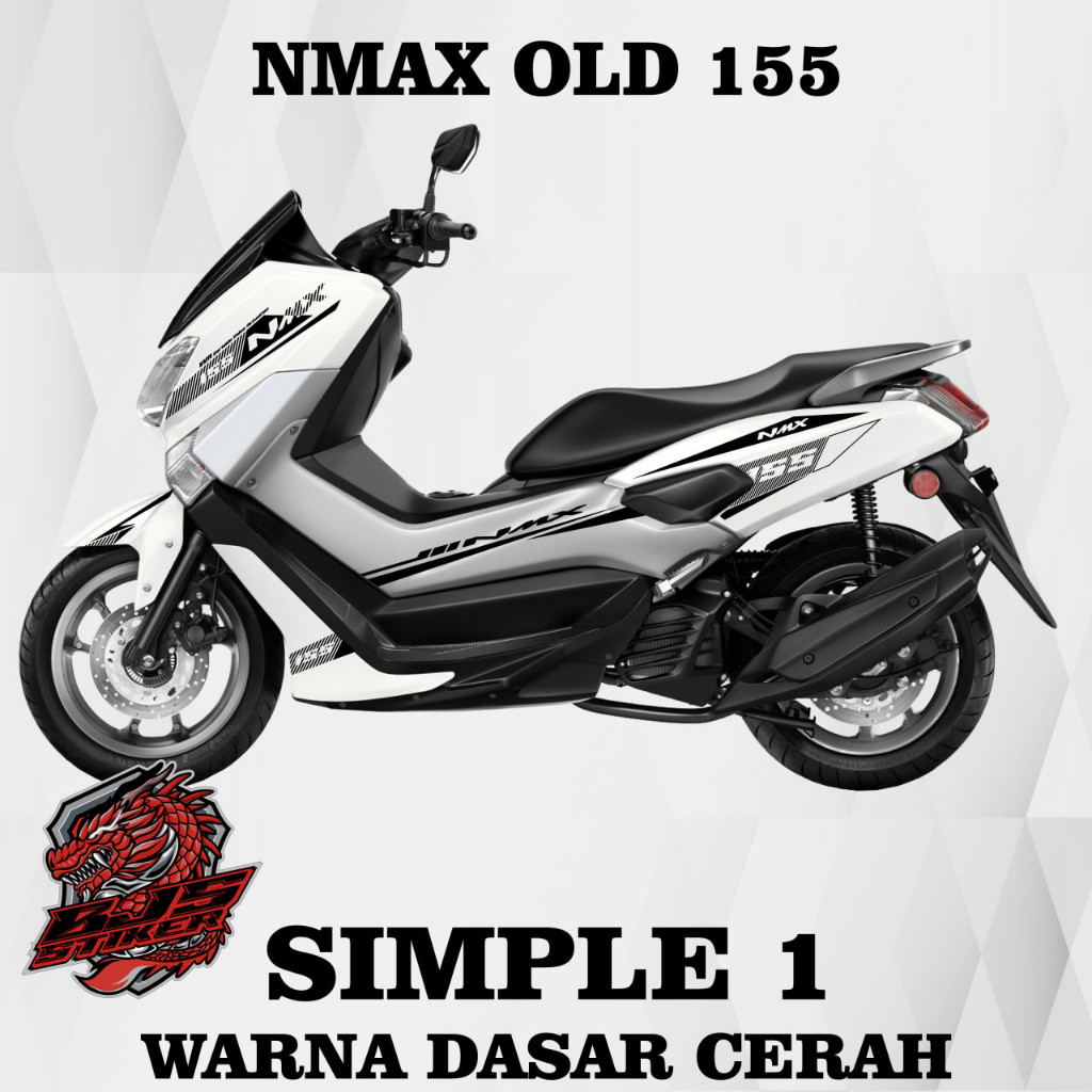 COD Stiker nmax old - stiker striping list variasi TRANSPARAN UV NMAX OLD SIMPLE 2