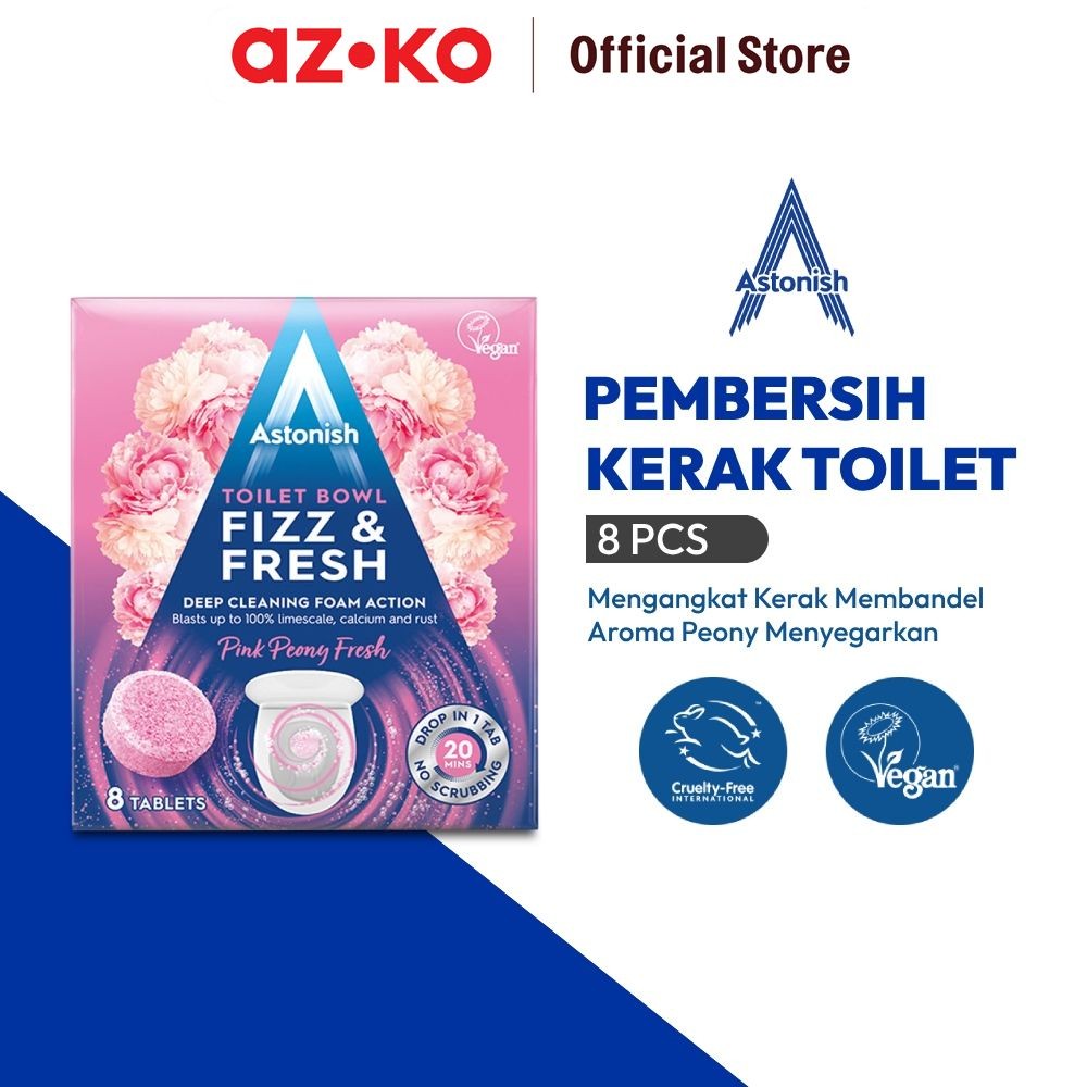AZKO Astonish Set 8 Pcs Pembersih Kloset Penghilang Bau Wc Penetral Aroma Tidak Sedap Toilet Bowl Cl