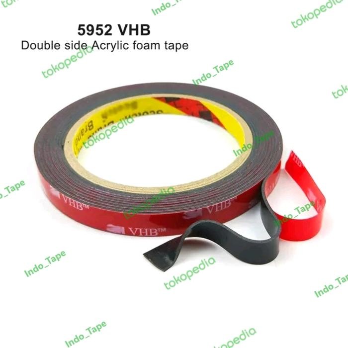 

Double Tape Foam 3M VHB Hitam 5952 uk12mm Double Tape Acrylic
