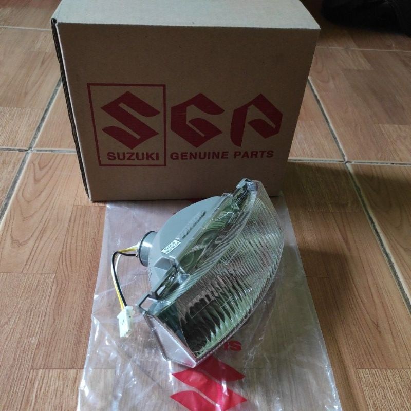 reflektor mika lampu depan 1 set satria 2 tak lumba shogun kebo tornado original sgp 35100-31C31