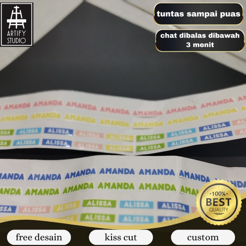 

Artify - Stiker Penanda Barang Perabot Sendok Permanen UV DTF Anti Air