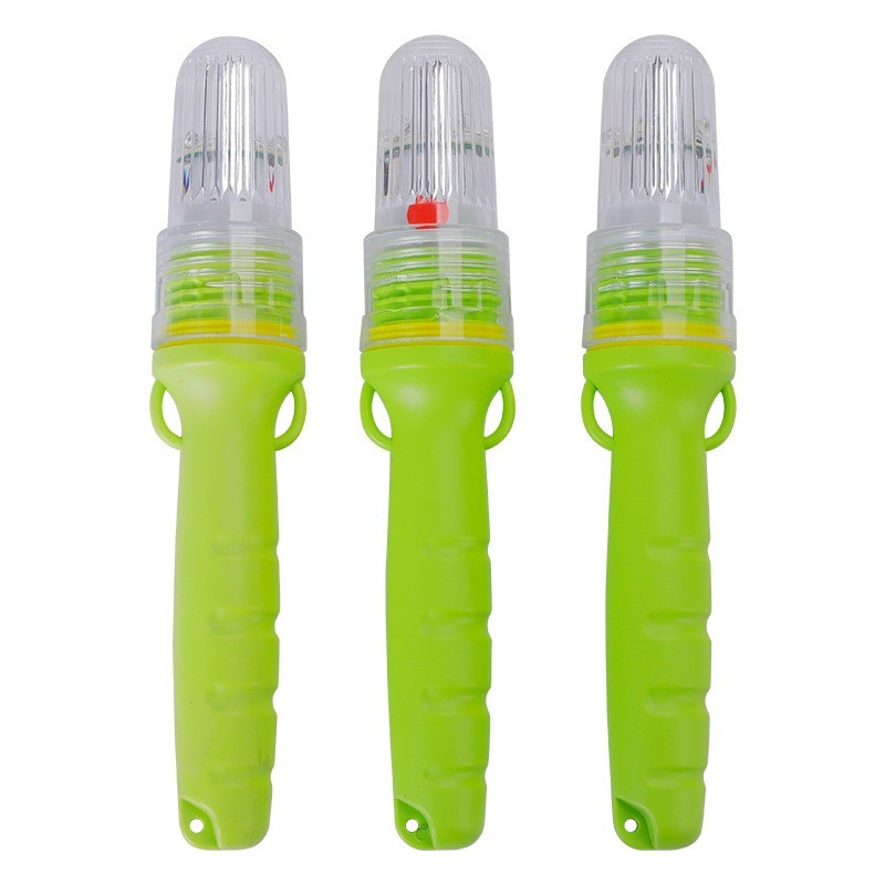 Lampu TorpedoNelayan Baterai AA Hijau – Cahaya Stabil Tanpa Kedip