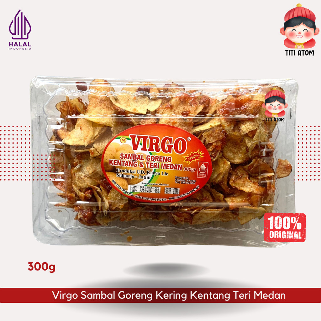 

Virgo Sambal Goreng Kering Kentang Teri Kacang Medan Mika 300g