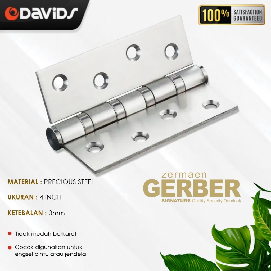 Engsel Pintu Jendela Esel Ensel Rumah Tebal 4 inch GTS Gerber Blister