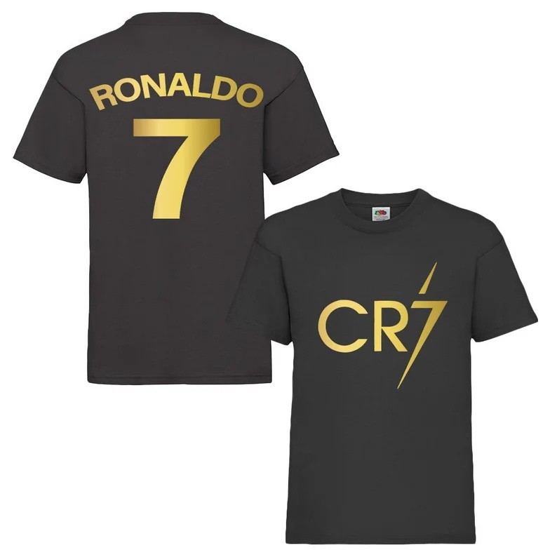 Kaos sepak bola anak-anak yang terinspirasi Ronaldo, merchandise sepak bola, kaos Ronaldo, kaos hadi