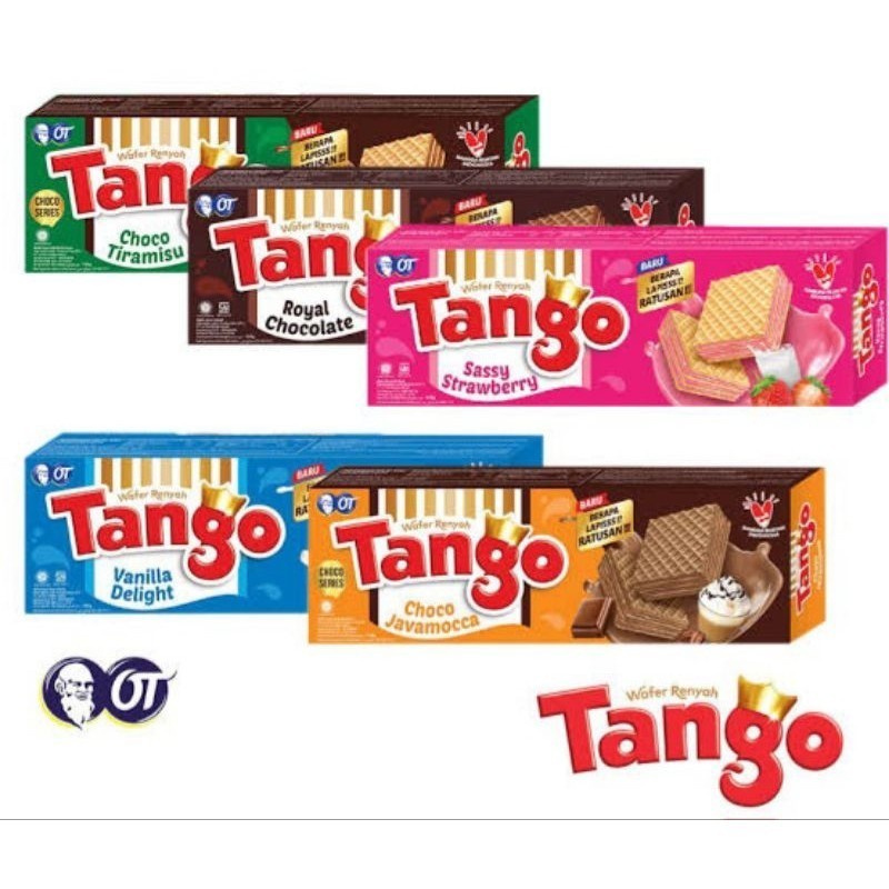 

Tango Wafer coklat / vanilla 1 box isi 133 gram