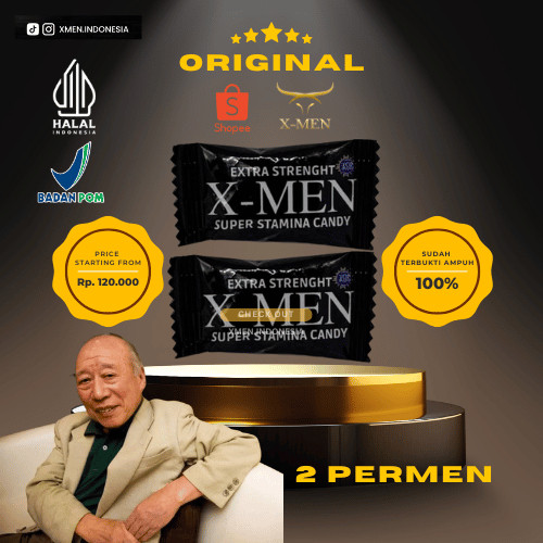 

rindangstore XMEN PERMEN STAMINA PRIA HERBAL GINGSENG 100% ORIGINAL HERBAL (2pcs) [PRIVASI AMAN] happy shopping