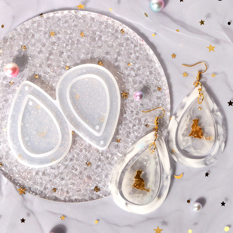 

1pc Mushroom Keychain Crystal Epoxy Resin Earrings Pendants Charms Silicone Mold DIY Keychain Craft Casting Jewelry Making Tools