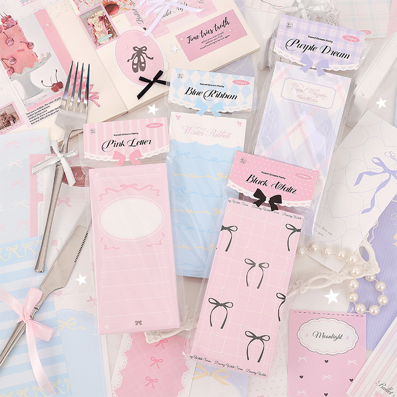 

100 pcs Large size material paper writable Decorative paper Scrapbooking junk journal supplies