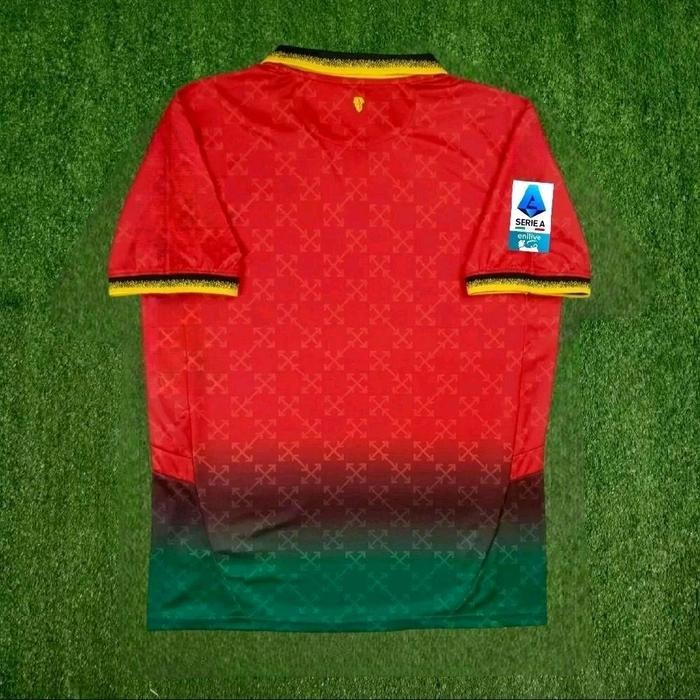 JERSEY BOLA MILAN OFF WHITE MERAH FULL PATCH 2024 2025 BEST QUALITY