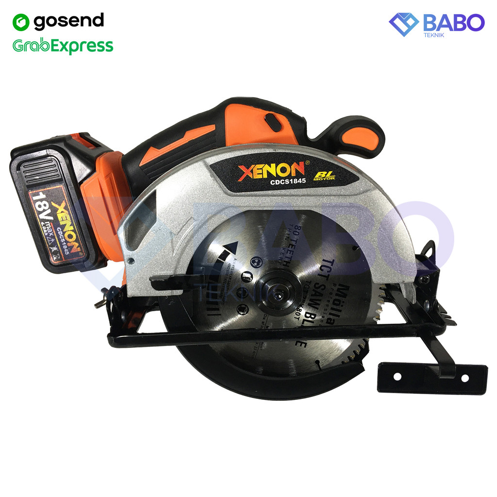 

SPESIAL PROMO CUCI GUDANG XENON CDCS1845 Circular Saw Cordless Baterai Mesin Potong Kayu 7 Inch