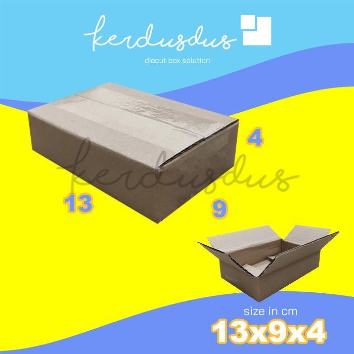 

13x9x4 cm kardus box karton kotak packing packaging POLOS SHEET