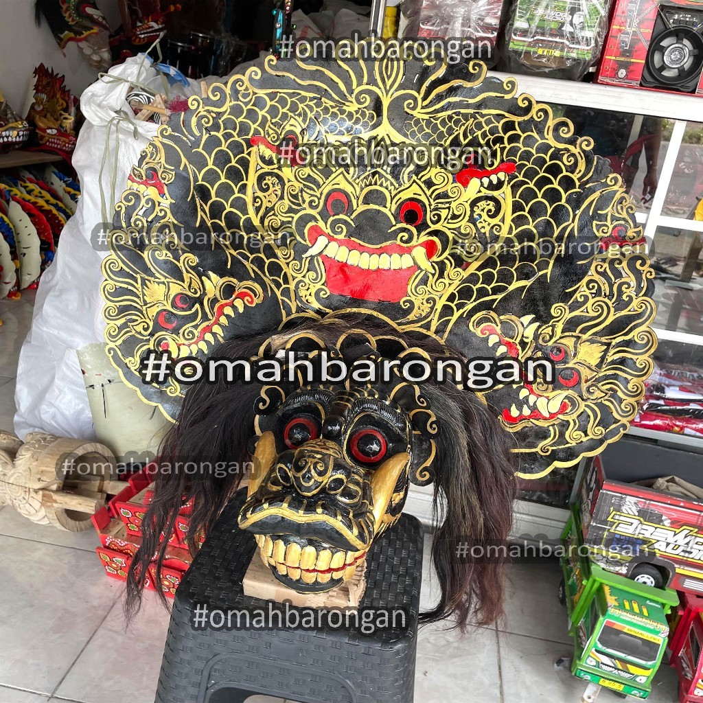 __ Barongan Pentas Jaliteng Ukuran 18 Jamang Kulit Asli __