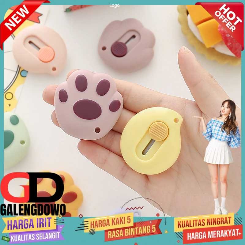 

MOHAMM Pisau Cutter Mini Pemotong Kertas Desain Cat Paw - OL-6101