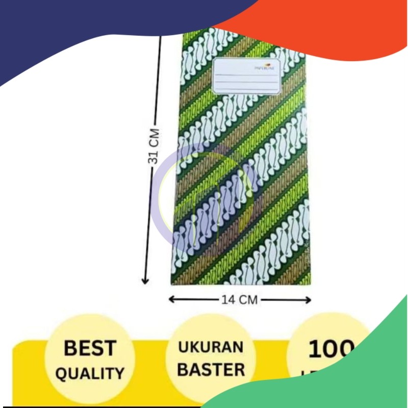 

(Pack=5pcs) Paperline Buku Baster 100 Lembar
