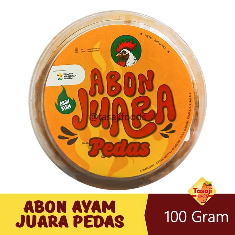 

Abon Juara Pedas Abon Ayam 100 Gram Kulakan