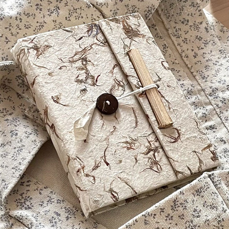 

Nepal DIY materials, complete set of Loqata plant handmade books, high-value stamped pocket ledger, notebook